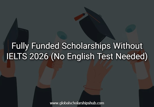 Fully Funded Scholarships Without IELTS 2026 (No English Test Needed)