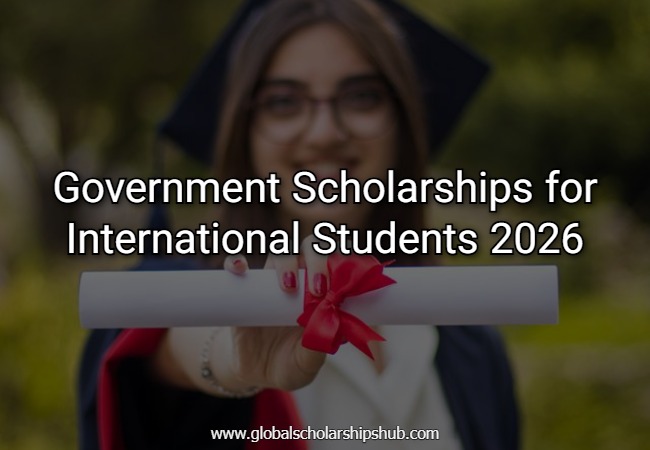 Government Scholarships for International Students 2026