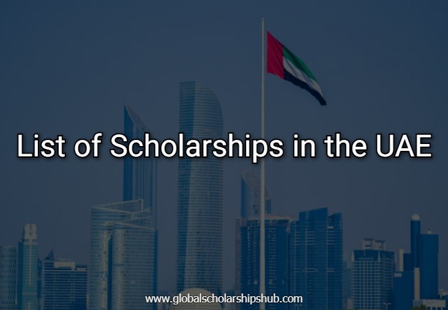 List of Scholarships in the UAE