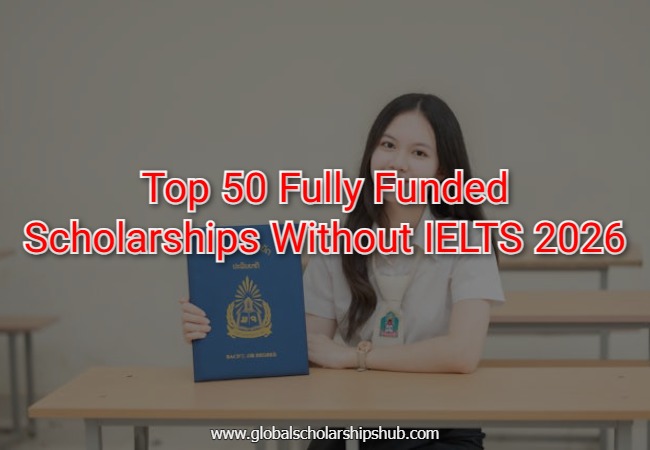 Top 50 Fully Funded Scholarships Without IELTS 2026