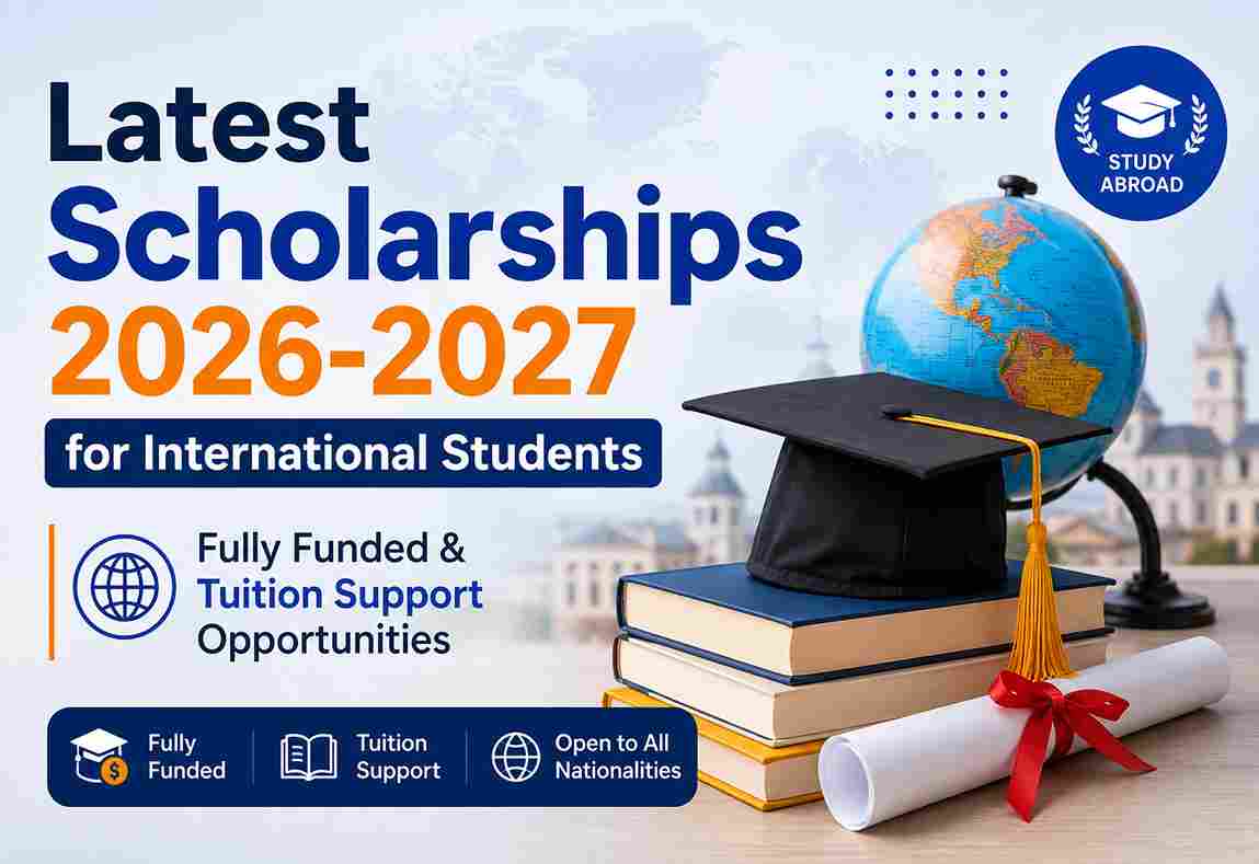Latest Scholarships 2026-2027 for International Students | Fully Funded & Tuition Support Opportunities