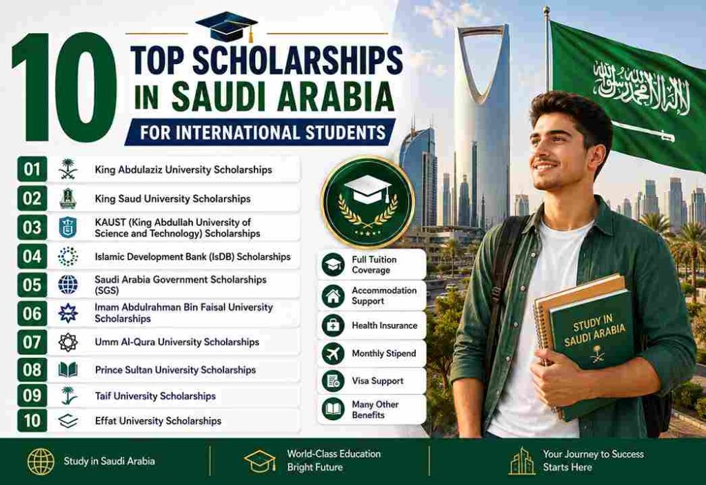 10 Top Scholarships in Saudi Arabia for International Students