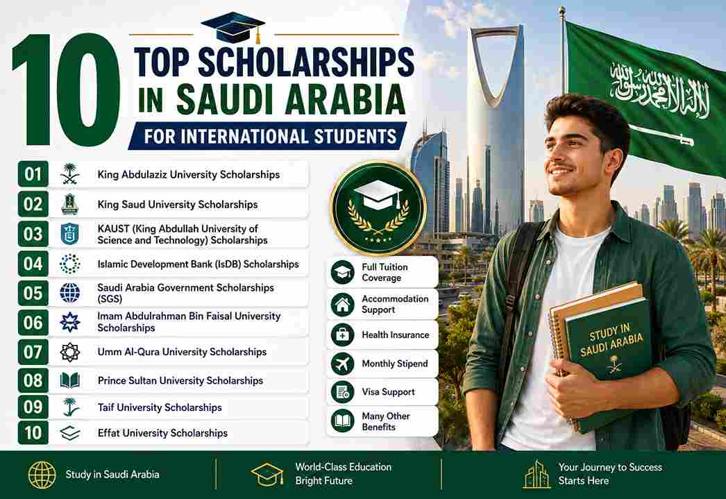 10 Top Scholarships in Saudi Arabia for International Students
