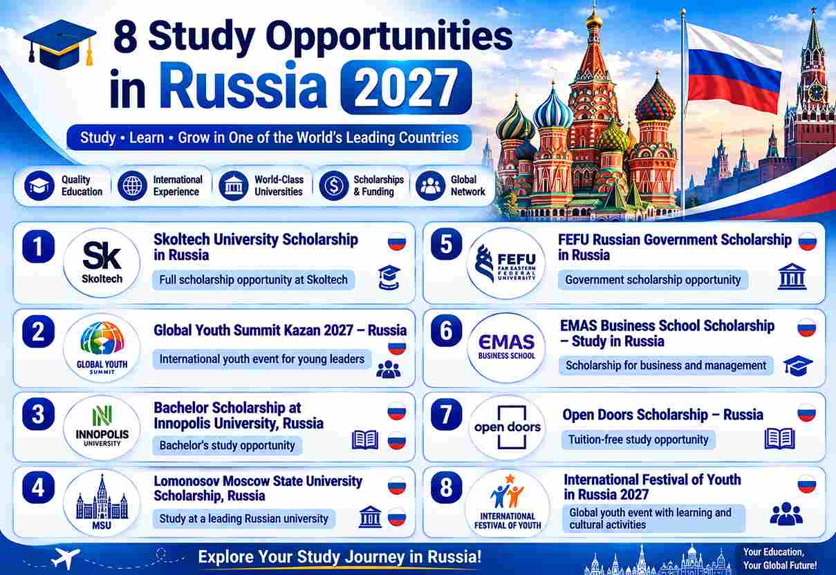 8 Study Opportunities in Russia 2027
