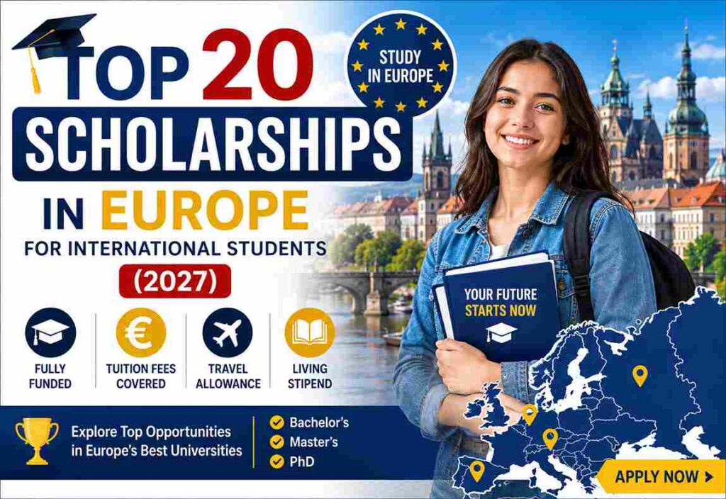 Top 20 Scholarships in Europe for International Students
