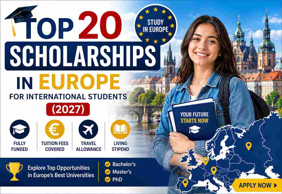 Top 20 Scholarships in Europe for International Students