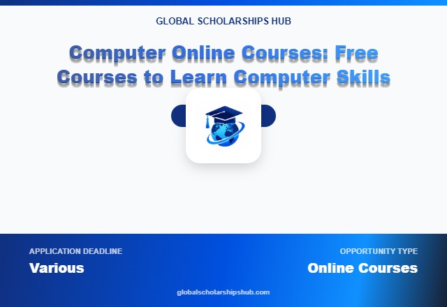 Students learning computer skills through online courses on a laptop
