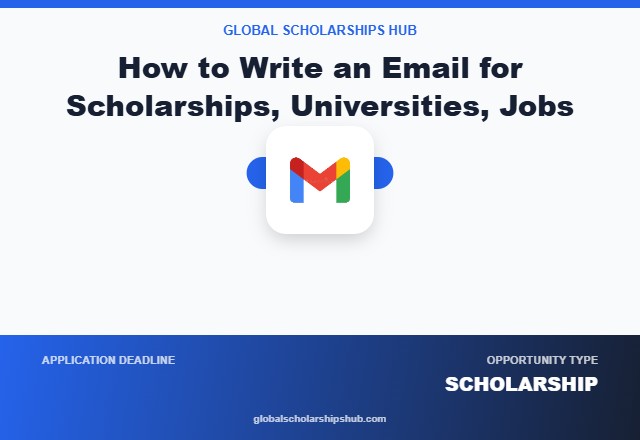 How to Write an Email for Scholarships Universities and Jobs So It Gets Reviewed Faster