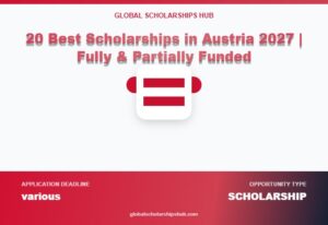 20 Best Scholarships in Austria: Fully Funded and Partial Funded