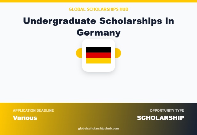 Undergraduate Scholarships in Germany