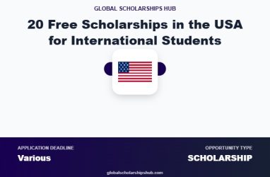 20 Free Scholarships in the USA for International Students