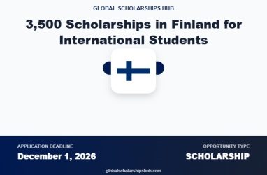 3500 Scholarships in Finland for International Students
