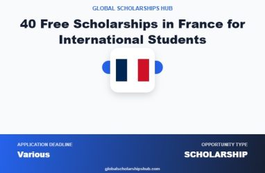 40 Free Scholarships in France for International Students