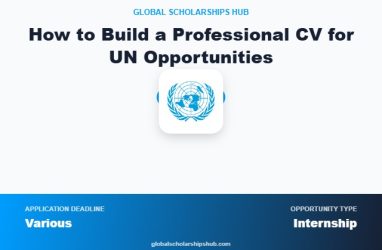 How to Build a Professional CV for UN Opportunities