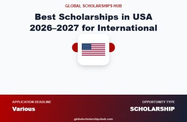 Best scholarships in USA 2026–2027 for international students