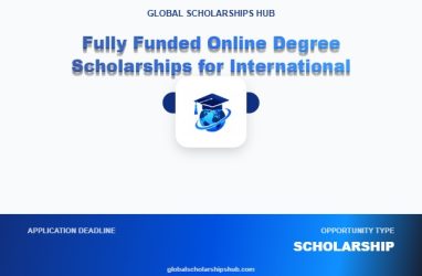 Fully Funded Online Degree Scholarships for International Students