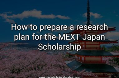 How to prepare a research plan for the MEXT Japan Scholarship