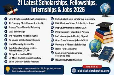 Latest Scholarships Fellowships Internships and Jobs