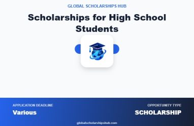 Best scholarships for high school students, including GKS, MEXT, Türkiye Scholarships and UWC